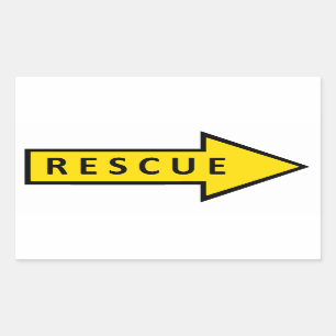 STICKER RECTANGULAIRE SECOURIR R