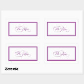 Sticker Rectangulaire Secteurs personnalisés (Feuille)