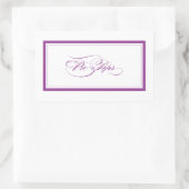 Sticker Rectangulaire Secteurs personnalisés (Sac)
