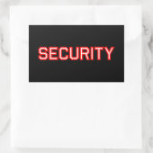 Sticker Rectangulaire Sécurité (Sac)