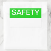 Sticker Rectangulaire Sécurité (Sac)