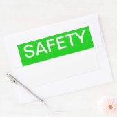 Sticker Rectangulaire Sécurité (Enveloppe)