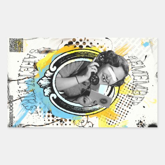 Sticker Rectangulaire Sécurité sur la liberté (Devant)