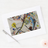 Sticker Rectangulaire Segment bleu Kandinsky (Enveloppe)