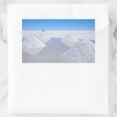 Sticker Rectangulaire Sel de Salar de Uyuni flats rectangulaire autocoll (Sac)