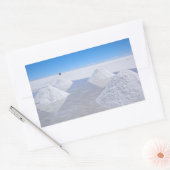 Sticker Rectangulaire Sel de Salar de Uyuni flats rectangulaire autocoll (Enveloppe)