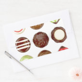 Sticker Rectangulaire Sélection de bonbons au chocolat (Enveloppe)
