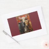 Sticker Rectangulaire Selfie Lovers Vaches (Enveloppe)
