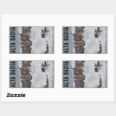 Sticker Rectangulaire Sella Ronda - Alta Badia (Feuille)