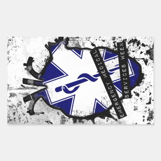 Sticker Rectangulaire semaine des em (Devant)