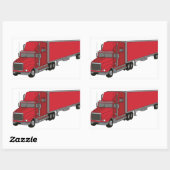 Sticker Rectangulaire Semi-camion 1 (Feuille)
