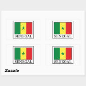 Sticker Rectangulaire Sénégal (Feuille)