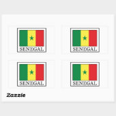 Sticker Rectangulaire Sénégal (Feuille)