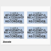 Sticker Rectangulaire Sens Relation Recorder Stick Rectangulaire (Feuille)