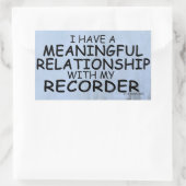 Sticker Rectangulaire Sens Relation Recorder Stick Rectangulaire (Sac)