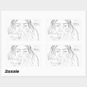 Sticker Rectangulaire sensation (Feuille)