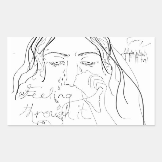 Sticker Rectangulaire sensation (Devant)