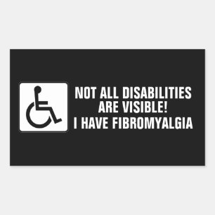 Sticker Rectangulaire Sensibilisation à la fibromyalgie