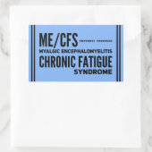 Sticker Rectangulaire Sensibilisation au syndrome de fatigue chronique d (Sac)