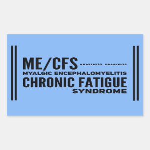 Sticker Rectangulaire Sensibilisation au syndrome de fatigue chronique d