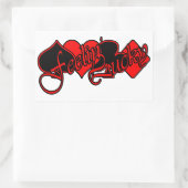 Sticker Rectangulaire Sentez-vous chanceux (Sac)