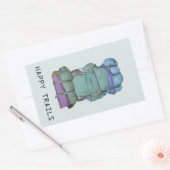 Sticker Rectangulaire Sentiers heureux (Enveloppe)