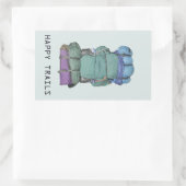 Sticker Rectangulaire Sentiers heureux (Sac)