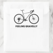 Sticker Rectangulaire Sentir le cyclisme Gravelly (Sac)