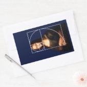 Sticker Rectangulaire Séquence Leonardo da Vinci Mona Lisa Fibonacci (Enveloppe)