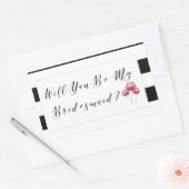 Sticker Rectangulaire Seras-Tu Ma Proposition De Bridesmaid (Enveloppe)