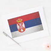 Sticker Rectangulaire Serbie (Enveloppe)