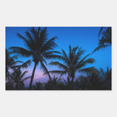 Sticker Rectangulaire Sérénité au coucher du soleil (Devant)