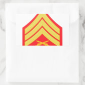 Sticker Rectangulaire Sergent maritime (Sac)