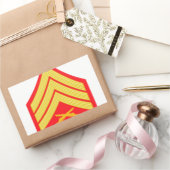 Sticker Rectangulaire Sergent maritime (Cadeaux)