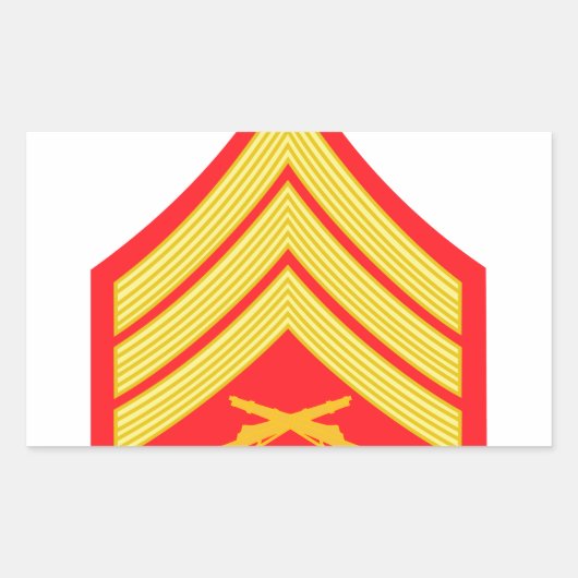 Sticker Rectangulaire Sergent maritime (Devant)