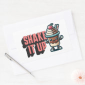 Sticker Rectangulaire Serrer Le Chocolat Milkshake Pun (Enveloppe)