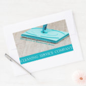 Sticker Rectangulaire Service de nettoyage (Enveloppe)