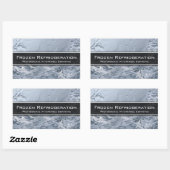 Sticker Rectangulaire Service de refroidissement professionnel - Carte d (Feuille)
