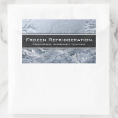 Sticker Rectangulaire Service de refroidissement professionnel - Carte d (Sac)