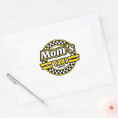 Sticker Rectangulaire Service de taxi de maman (Enveloppe)