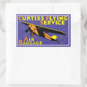 Sticker Rectangulaire Service de vol Curtiss (Sac)