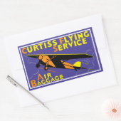 Sticker Rectangulaire Service de vol Curtiss (Enveloppe)