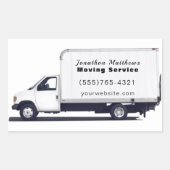 Sticker Rectangulaire Service d'entreprise mobile professionnel (Devant)
