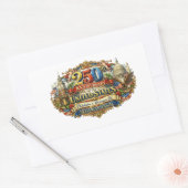STICKER RECTANGULAIRE SESTERCENTENAIRE (Enveloppe)