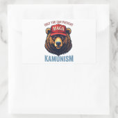 Sticker Rectangulaire Seule la prévention du Kamunisme Harris (Sac)