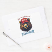 Sticker Rectangulaire Seule la prévention du Kamunisme Harris (Enveloppe)