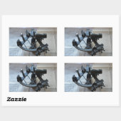 Sticker Rectangulaire Sextant Pour La Navigation Céleste (Feuille)
