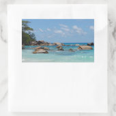 Sticker Rectangulaire seychelles extraordinaires (Sac)