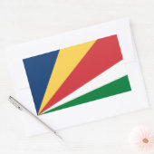 Sticker Rectangulaire Seychelles Flag (Enveloppe)