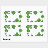 Sticker Rectangulaire Shamrock (Feuille)